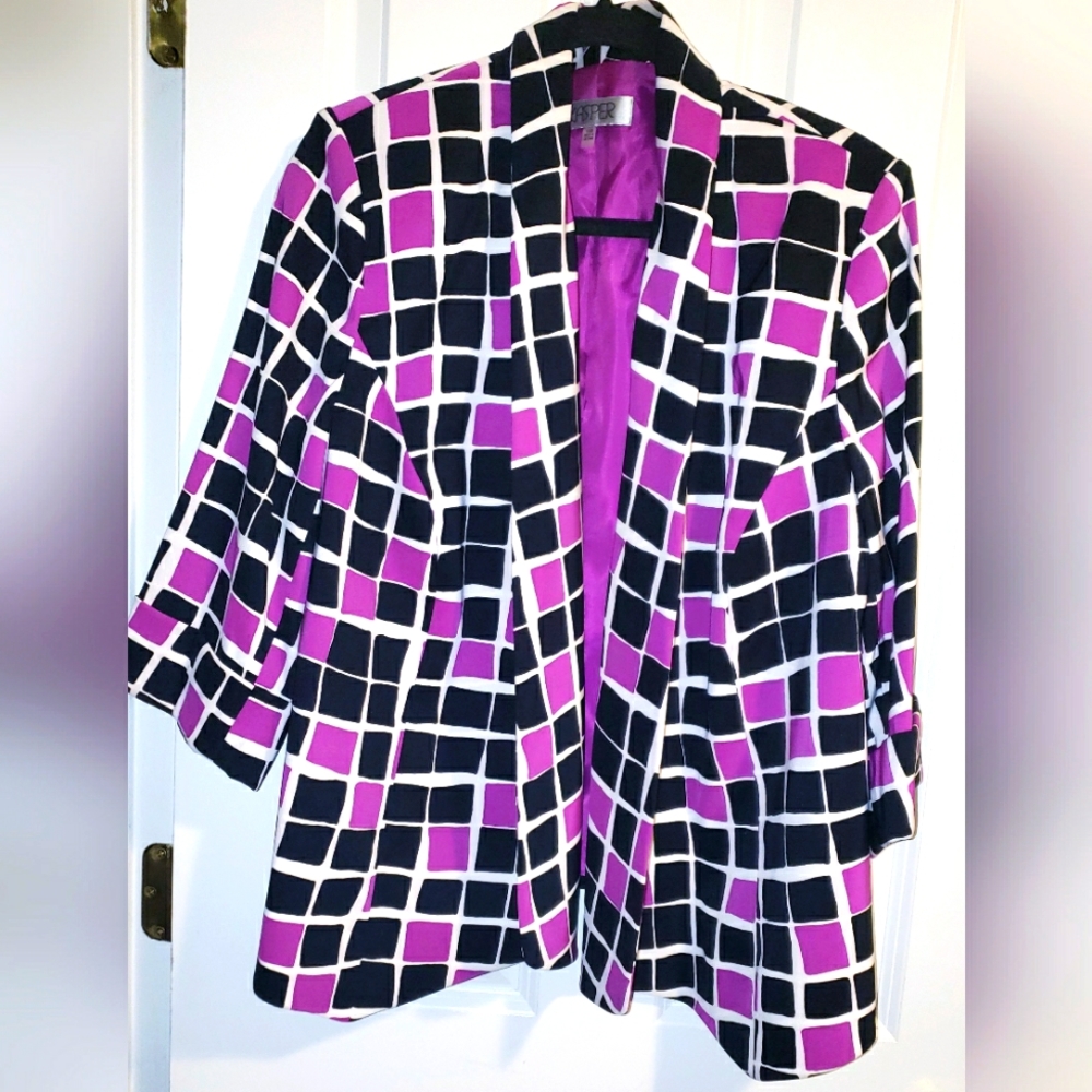 Kasper Tri-colored Blazer